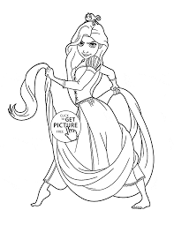 Serious Princess Rapunzel Coloring Page For Kids Disney Princess Coloring Pages Print Princess Coloring Pages Princess Coloring Disney Princess Coloring Pages