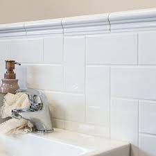 Get the best deal for porcelain bathroom border tiles tiles from the largest online sponsored. Chelsea White 150x50 Border Tiles Chelsea Border Tiles 150x50x6mm Tiles Bathroom Border Tiles Border Tiles Bathroom Tile Designs
