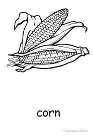 If you want colored picture to print then click print link for color. Corn Color Page