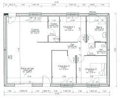 Plan Maison Plain Pied 80m2 2 Chambres Plan De Maison Fonctionnelle Plan Maison 90m2 Plan Maison 3 Chambres