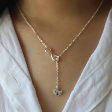 Custom twist hearts infinity love necklace sterling silver. 925 Sterling Silver Necklace Unique Necklace Gifts For Her Birthday Gifts Unique Necklaces Sterling Silver Necklaces Necklace