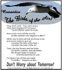 Birds Of The Air Bible Meaning Consider The Birds Of The Air Christian Poems Peace Messages Gods Promises