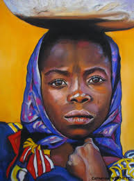 Rahinatou L Emotion Pastel Sec Sur Papier Abrasif 30 X 40 Cm Http Www Artmajeur Com Catherinewernette African Paintings Africa Art African Art