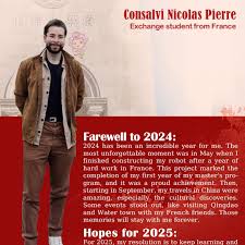 ✨ Happy New Year! ✨ Consalvi Nicolas Pierre, an exchange student from  France at Tianjin University, shares his best wishes for the new year~  #HappyNewYear #NewYearsresolution #TJUCommunity #TianjinUniversity