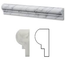 Borders are used to frame a tiled area, adding a luxurious and artistic appearance. Carrara White Marble Polished Og 1 Chair Rail Molding Trim Chair Rail Molding Marble Polishing Moldings And Trim