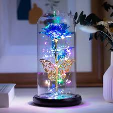 DHgate.com:Galaxy Rose Lamp with Butterfly