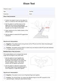 Image result for Elson Extensor Tendon Test