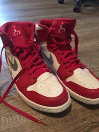 Black And Red Jordans High Tops Nike Air Jordan Retro High Top Red White W Silver Swoosh Mens Size 12 5 Fashion Clothing Shoes Ac Air Jordans Retro Nike Jordan Retro Nike Air Jordan Retro