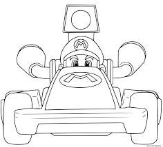 Imprime et colorie 20 images inédites de tes bolides préférés. Voiture Coloriage Mario Kart Coloriage Super Mario Bros Hd