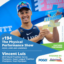 Welcome to vincent real estate. The Physical Performance Show Vincent Luis 2019 World Triathlon Series Champion Super League Triathlon Champion Dual Olympian Pogo Physio Gold Coast