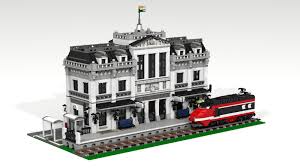 Modular Train Station Render Wip Lego Train Station Lego City Train Train Station