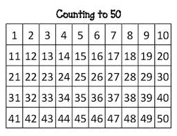 Printable Number Chart To 50 Download Them Or Print