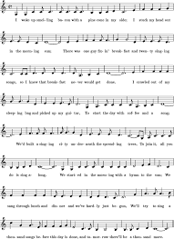 a thousand songs sheet music for treble clef instrument