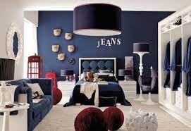 This girly and colorful kids bedroom features a butterfly accent wall that establishes the room's bright color palette. 30 Cool And Contemporary Boys Bedroom Ideas In Blue Blue Boys Bedroom Boy Room Paint Blue Bedroom Design