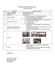 Kedepan dan sekaligus memberi arahan bagi kinerja. Laporan Program Jom Ke Sekolah