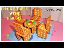 How To Make Table Chairs With Biscuits Diy Crafts Youtube Diy Popsicle Stick Crafts Diy Crafts Cardboard Crafts Diy