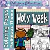 These 12 posters and 12 coloring pages teach the easter story using bible verses and simple pictures. Religious Easter Coloring Pages Worksheets Teaching Resources Tpt
