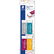 Mars Plastic Colour Radierer 4 Stuck Staedtler Mytoys