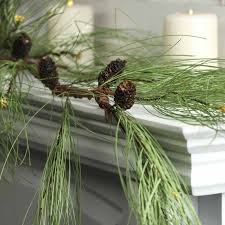 Craftmore long needle pine garland 6'. Artificial Long Needle Pine And Natural Pine Cone Garland Pine Garland Christmas Pine Garland Christmas Garland
