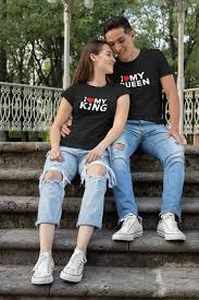 Queen businesswoman in funny concept. I Love My King I Love My Queen Valentine S Day Special Couple Tshirt