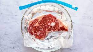 Always smell the steak to make sure it isn't rotten before you cook and eat it. How To Thaw Meat Fast