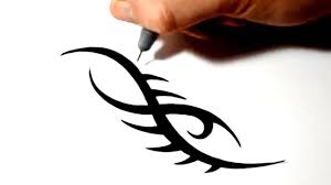 In the western world, the most widespread styles of. Drawing A Simple Tribal Tattoo Design Youtube
