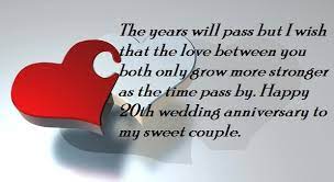 Make them a coffee mug or cereal bowl. Happy 20th Wedding Anniversary Wishes Quotes Best Wishes