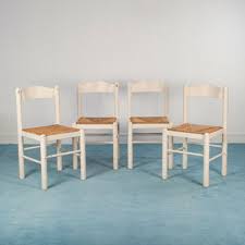 vintage white kitchen dining chairs