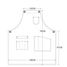 Arc1 Wax Cotton Best Leather Dark Gray Apron Sewing Pattern Leather Craft Patterns Leather Apron