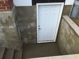 Outside Entrance Basement Door Egress Windows Long Island N Y Exterior Access Doors Adds Value And Con Basement Entrance Basement Remodeling Basement