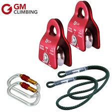 Gm Climbing Z Rig Red Pulley Rope Hauling System Hardware For 2to1 Or 3to1 Mechanical Advantage With Process Capture Climbing Accessories Aliexpress