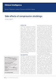 Pdf Side Effects Of Compression Stockings A Case Report