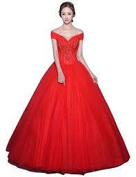 Kaufen missydress ch für 2020 ballkleider zu deinem style passen, 2000+ schöne abschlussball kleider für teenager und abiballkleider große größe online. Beauty Emily Weg Von Der Schulter Friesen Tull Ballkleid Elegante Formale Brautkleider Farbe Rot Grosse Uk06 Hoch Modestil Brautkleid Schlicht Tull Ballkleid