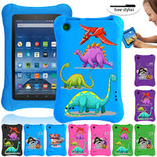 Case kids tablet for 10.1 android inch shockproof pc 1 silicone universal. New Kids Eva Tablet Case For Amazon Fire 7 5th 7th 9th Gen 7 Inch Soft Shell Tablet Case With Cartoon Pattern Series Pen Tablets E Books Case Aliexpress