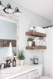 It is perfect for a rustic style. Rustic Modern Bathroom Shelves Novocom Top