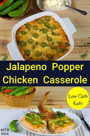 Keto Jalapeno Popper Chicken Casserole 2 Low Carb Recipes Keto Vale Recipe Chicken Recipes Casserole Rotisserie Chicken Casserole Recipe Casserole Recipes