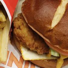 Biscuits And Buns On Banks Menu The Newest Pretzel Bun Iest Fast Food Items You Need To Eat Now Fast Food Items Food Cooking Recipes