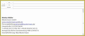 Lovable E Mail Signatur Vorlage Geschaftlich Offizieller Brief Vorlagen Personalabteilung
