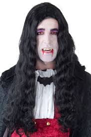 Halloween costume ideas/tv & movie costumes/beetlejuice costumes. Men S Long Black Vampire Wig Men S Vampire Halloween Costume Wig