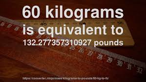 1108.3 lb → m (kg) solve the above proportion to obtain the mass m in kilograms: 60 Kg To Lb How Much Is 60 Kilograms In Pounds Convert