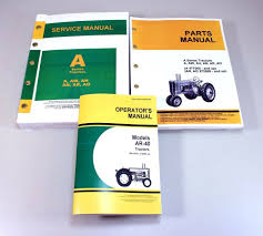 John deere tractor parts by name; Service Manual Set For John Deere Ar 40 Ar40 Tractor Parts Owners Oper Peaceful Creek