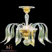 Murano glass ca rezzonico grand chandelier in 24 carat gold with torcello paste flowers, swaggers and candle fittings. Murano Glass Leaf Chandelier Shop Online Official Glass Shop