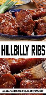 Our Lighthearted Tribute To The Best Of The Best Of Backwoods Country Cooking Really Shines In Our Hillbilly Ribs Recip Baked Bbq Ribs Rib Recipes Bbq Dishes