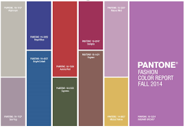 pantone color chart for 2014 2015