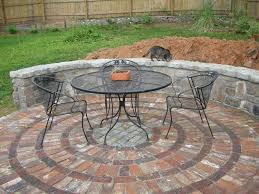 A brick measuring 4″ x 4″ x 8″ is equivalent to 32 square inches, so each square foot in the patio would need four and a half bricks. Creative Patio Outdoor Bar Ideas You Must Try At Your Backyard Circular Patio Brick Patios Small Brick Patio