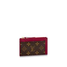 The wallet features four credit card slots; Zipped Card Holder Monogram Canvas Wallets And Small Leather Goods Louis Vuitton