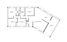 Plan Rez De Chaussee Hd Maison Venice 4 110 4 Chambres 110m2 1350 850 Maison En V Plan Maison Maison