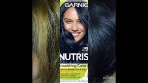 This item garnier nutrisse ultra color nourishing permanent hair color cream, bl21 blue black (1 kit) black hair dye (packaging may vary) garnier nutrisse nourishing color creme black 10 1 ea revlon colorsilk beautiful color permanent hair color with 3d gel technology & keratin, 100% gray coverage hair dye, 12 natural blue black, 4.4 oz (pack. Garnier Nutrisse Mulberry 22 Intense Blue Black Youtube