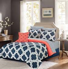 Navy Blue Bedding Google Search Blue Bedroom Coral Bedroom Navy Blue Bedrooms
