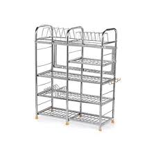 No of layer 4 material sus 304 stainless steel method of installation wall mounted, drilling color. Stainless Steel Kitchen Racks Guru Har Kishan Furniture Id 19433571648